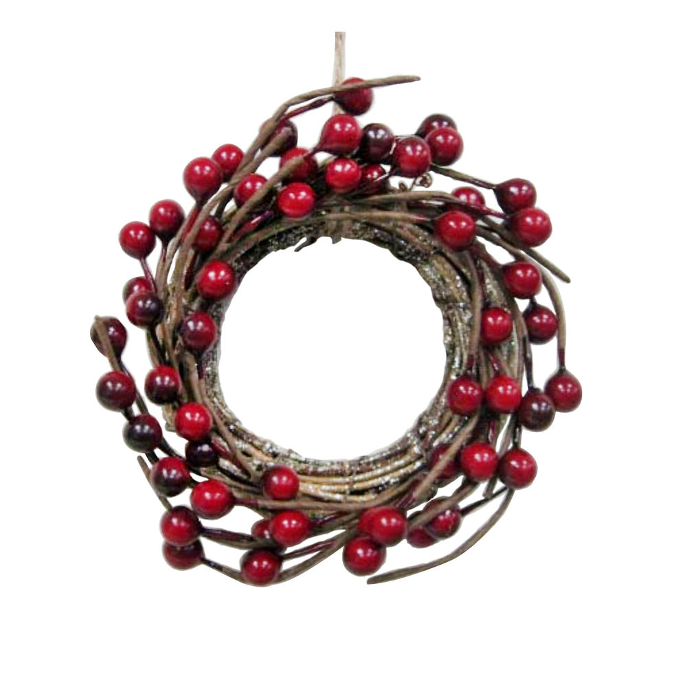 Donner & Blitzen Incorporated Twig and Berries Wreath Christmas Ornament