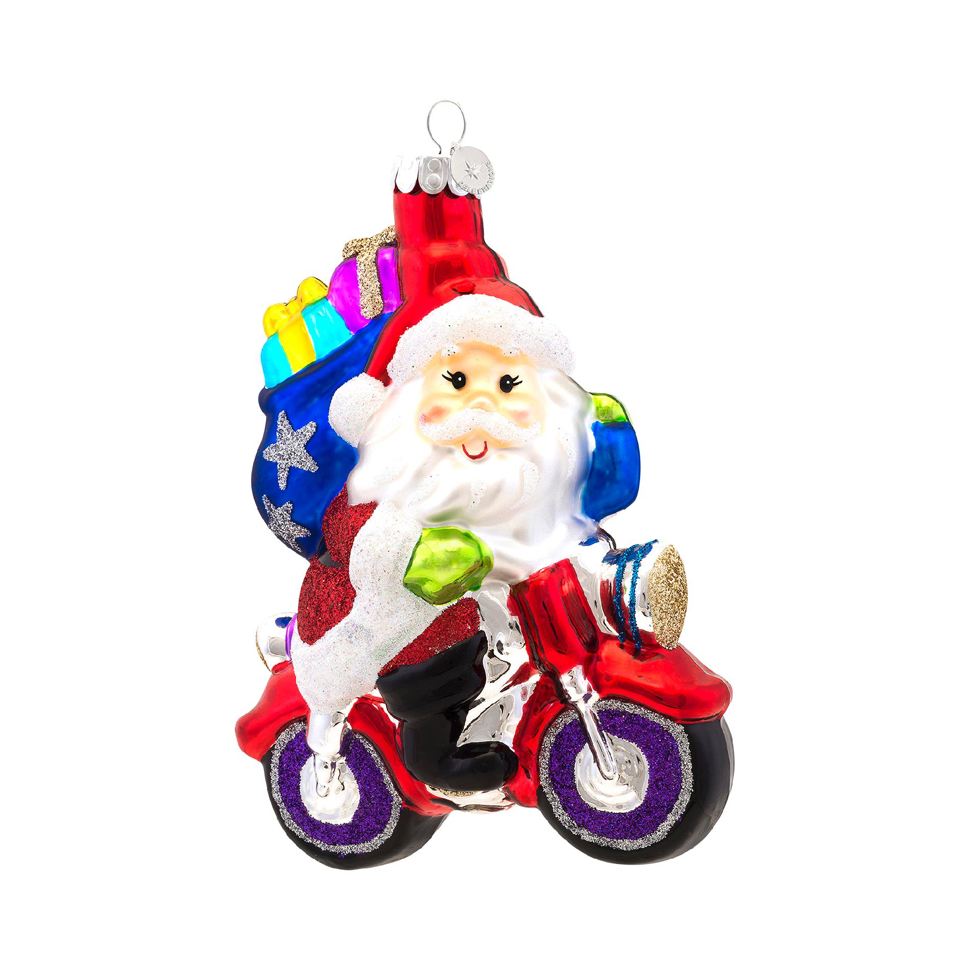 Celebrations by Radko &#174; - Santa Riding Motorcycle, 5 in