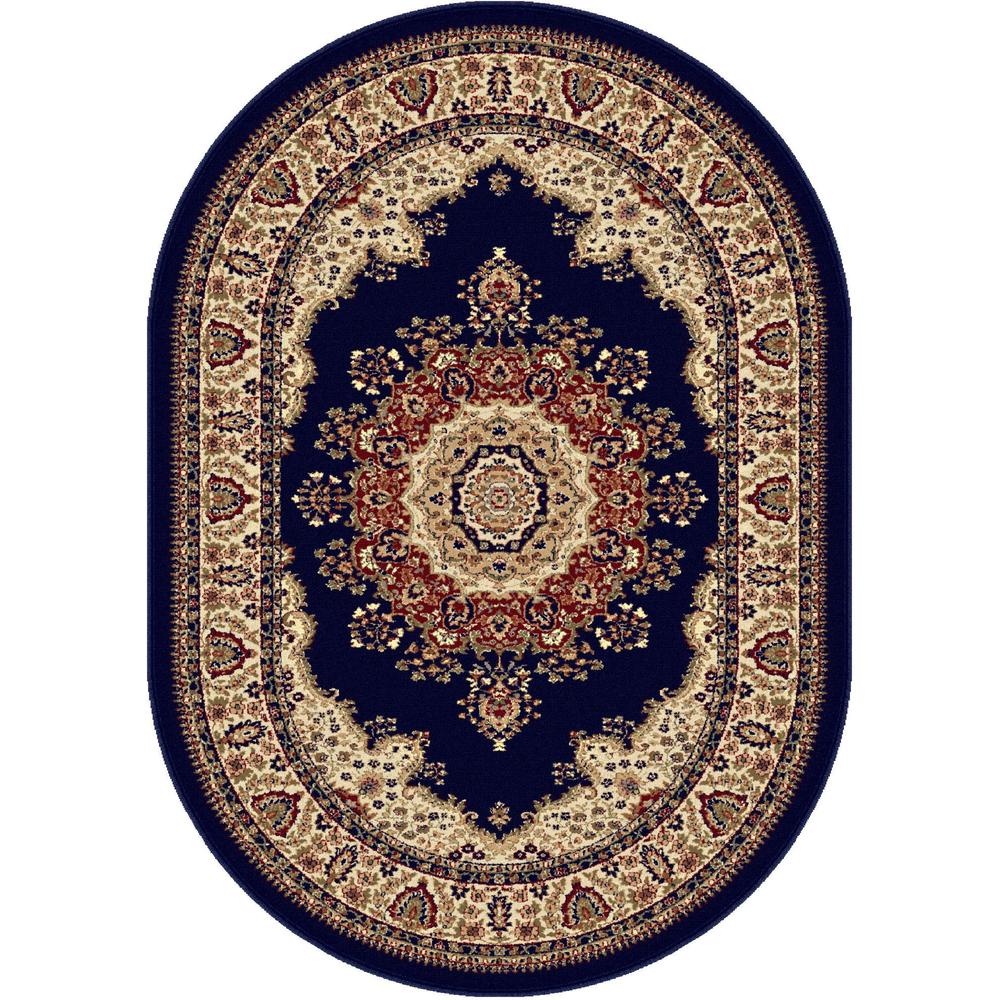 Sensation Fiona 6 ft. 7 in. x 9 ft. 6 in. Oval Traditional Area Rug