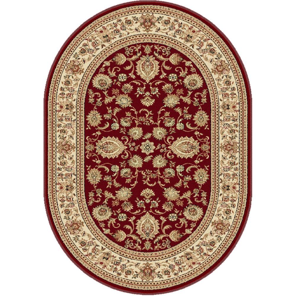 Sensation Gabrielle 6 ft. 7 in. x 9 ft. 6 in. Oval Traditional Area Rug