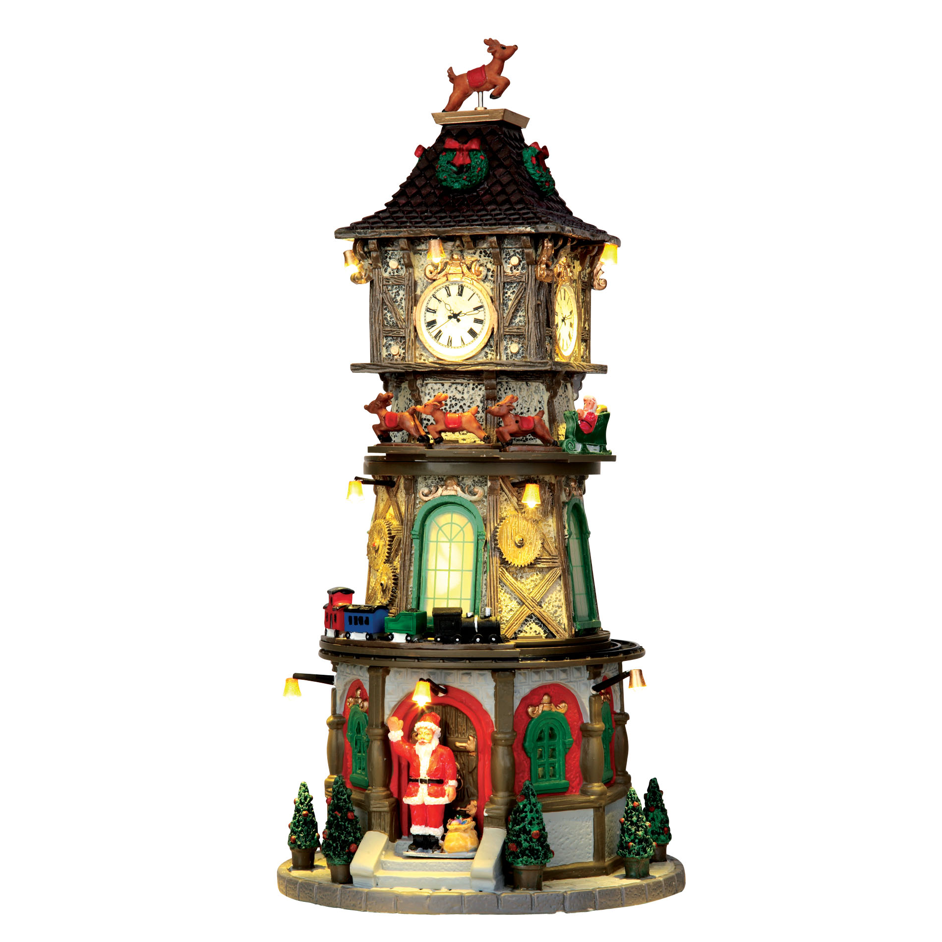 Lemax Village Collection Christmas Village Building, Christmas Clock Tower, With 4.5V Adaptor