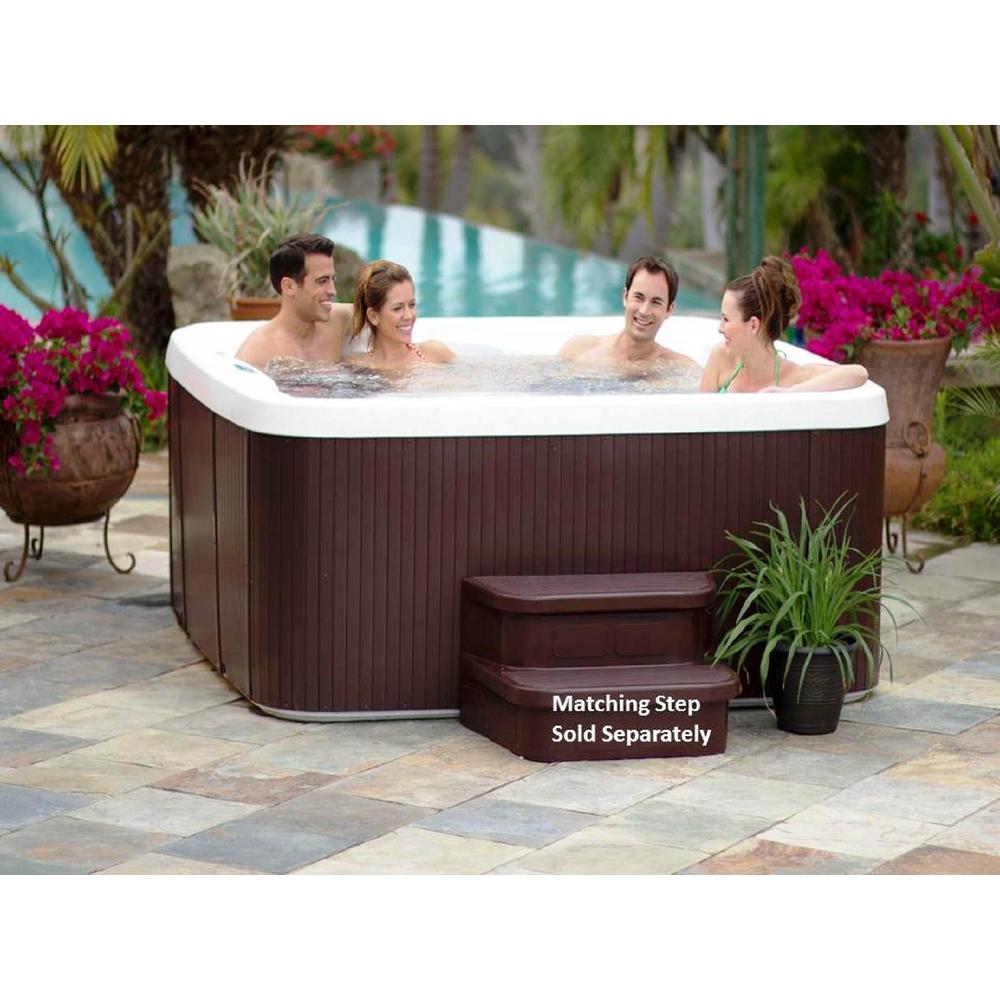 Lifesmart 450 DX 7 Person Portable Hot Tub Spa with Upgraded 23 Jet