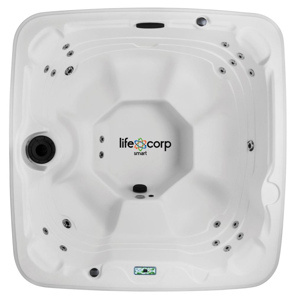 Lifesmart 450 DX 7 Person Portable Hot Tub Spa with Upgraded 23 Jet Package Includes Free Energy Savings Value Package and Delivery