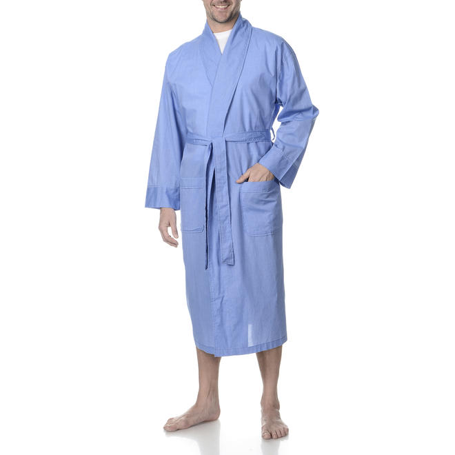 Hanes Men's Woven Broadcloth Robe Onsite Exclusive