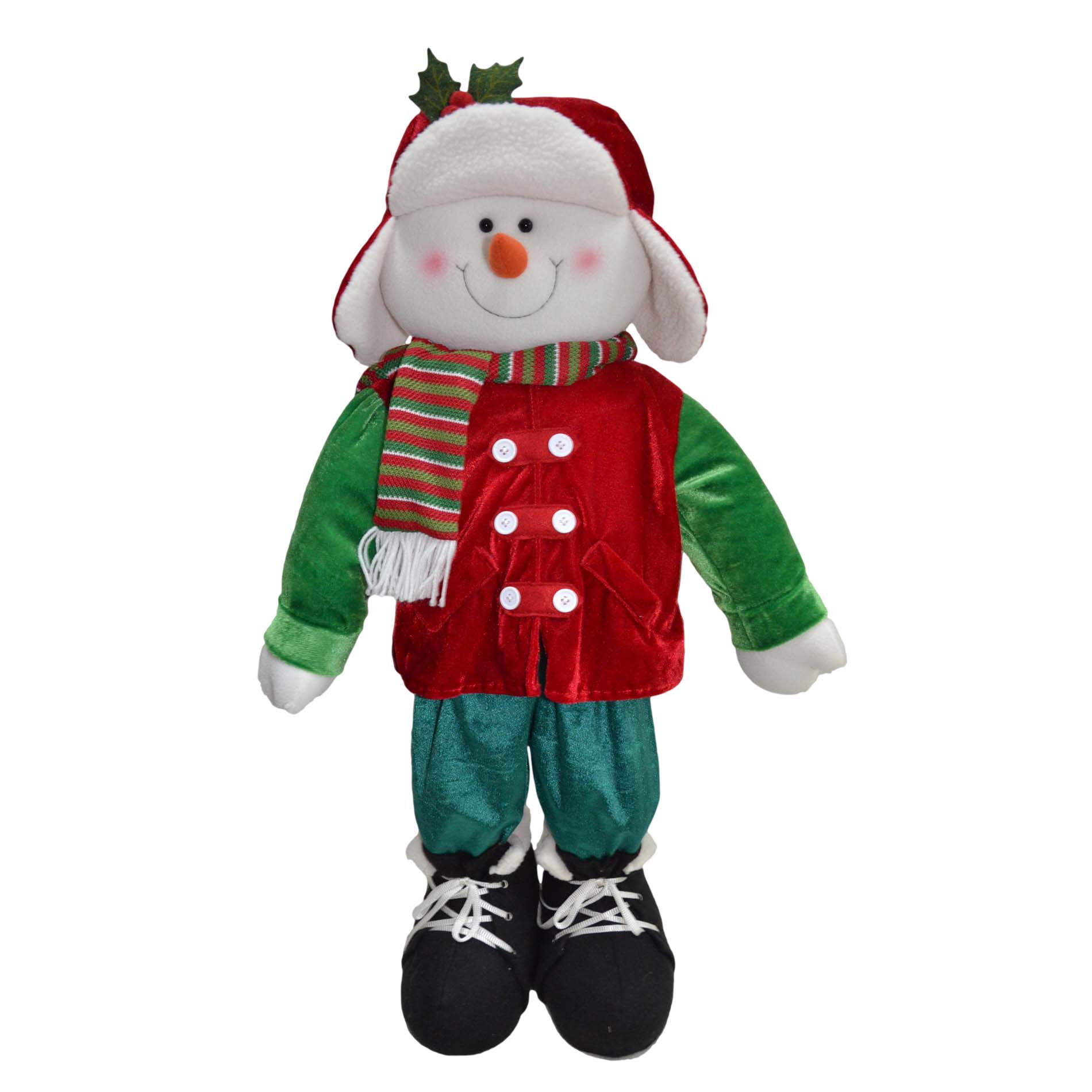 Trimming Traditions 31" Christmas Kid-Snowman W.Blue Pants