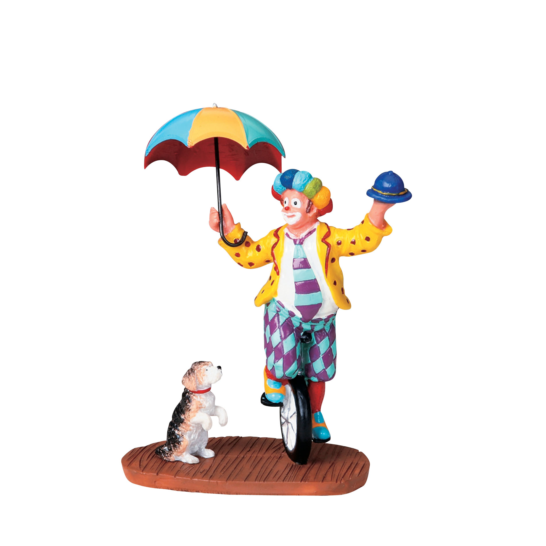 Lemax Village Collection Carnival Village Figurine, Unicycle Clown