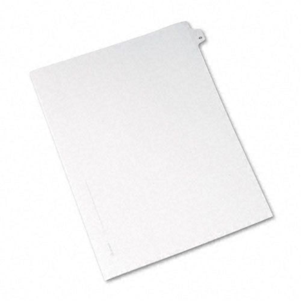 White Legal Index Dividers