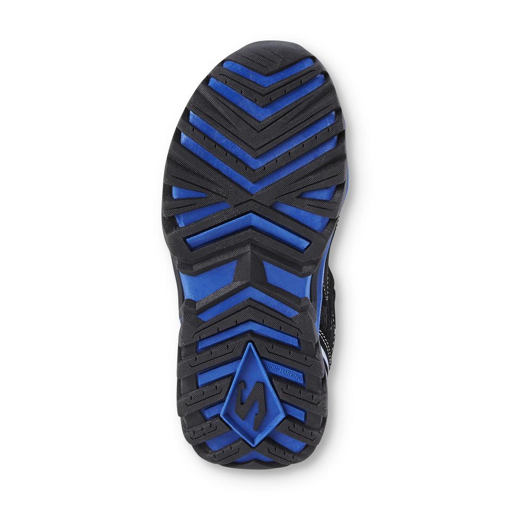 Skechers Boy's Lights Pillar 2.0 Black/Blue Light-Up Athletic Shoe