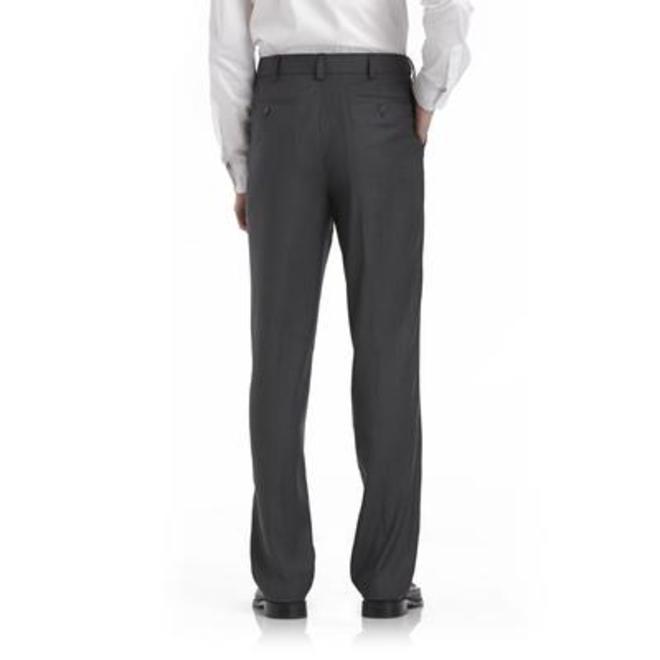 Basic Editions Men's Big & Tall Flex Waist Dress Pants