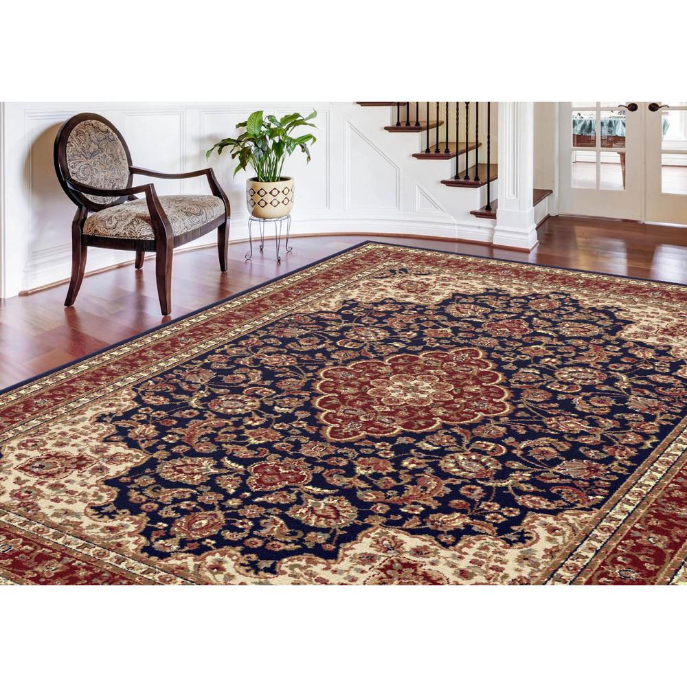 Sensation Kirsten 5 ft. 3 in. x 7 ft. 3 in. Oval Traditional Area Rug