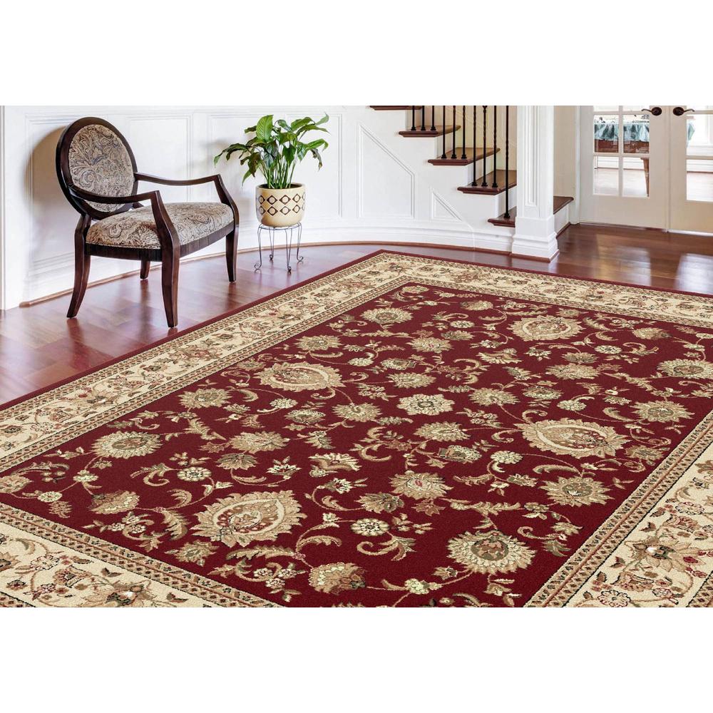 Sensation Gabrielle 6 ft. 7 in. x 9 ft. 6 in. Oval Traditional Area Rug