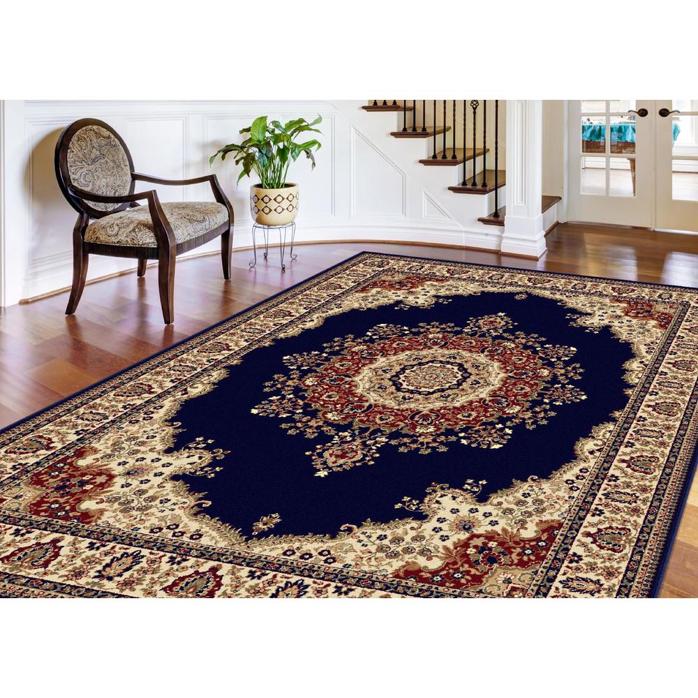Sensation Fiona 6 ft. 7 in. x 9 ft. 6 in. Oval Traditional Area Rug
