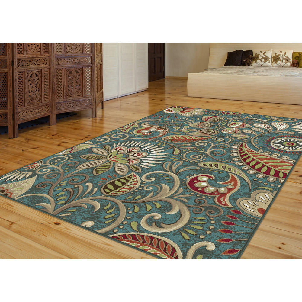 Capri Giselle 5 ft. 3 in. Round Transitional Area Rug