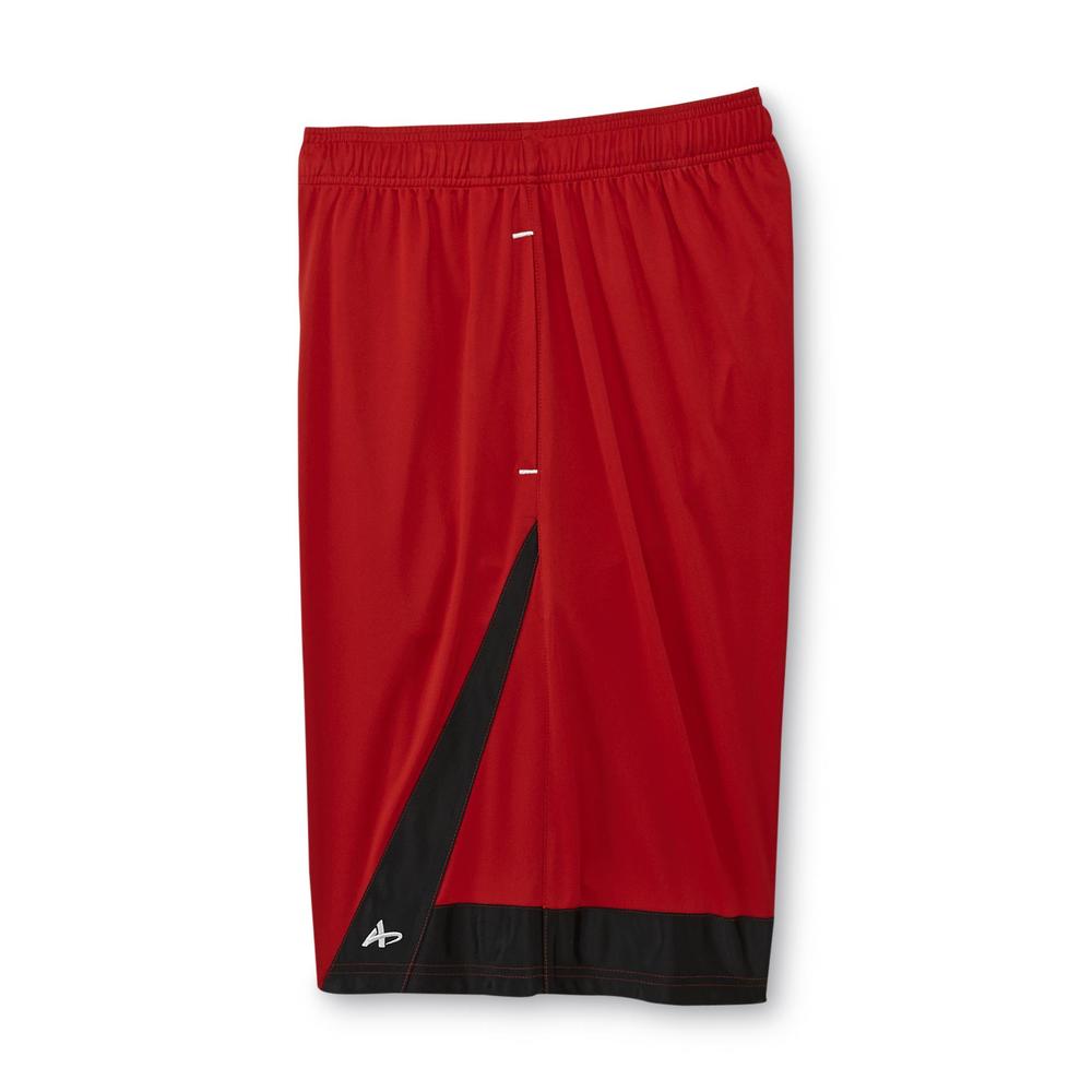 Men's Big & Tall Athletic Shorts - Colorblock Trim