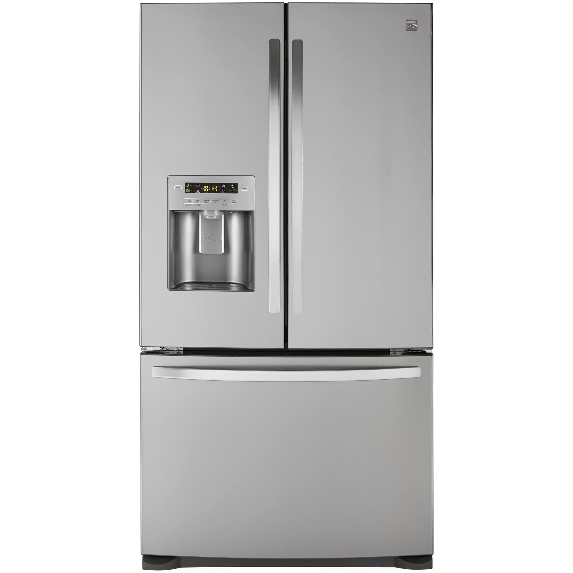 Kenmore 73055 26.8 cu. ft French Door BottomFreezer Refrigerator w/ Active Finish Sears