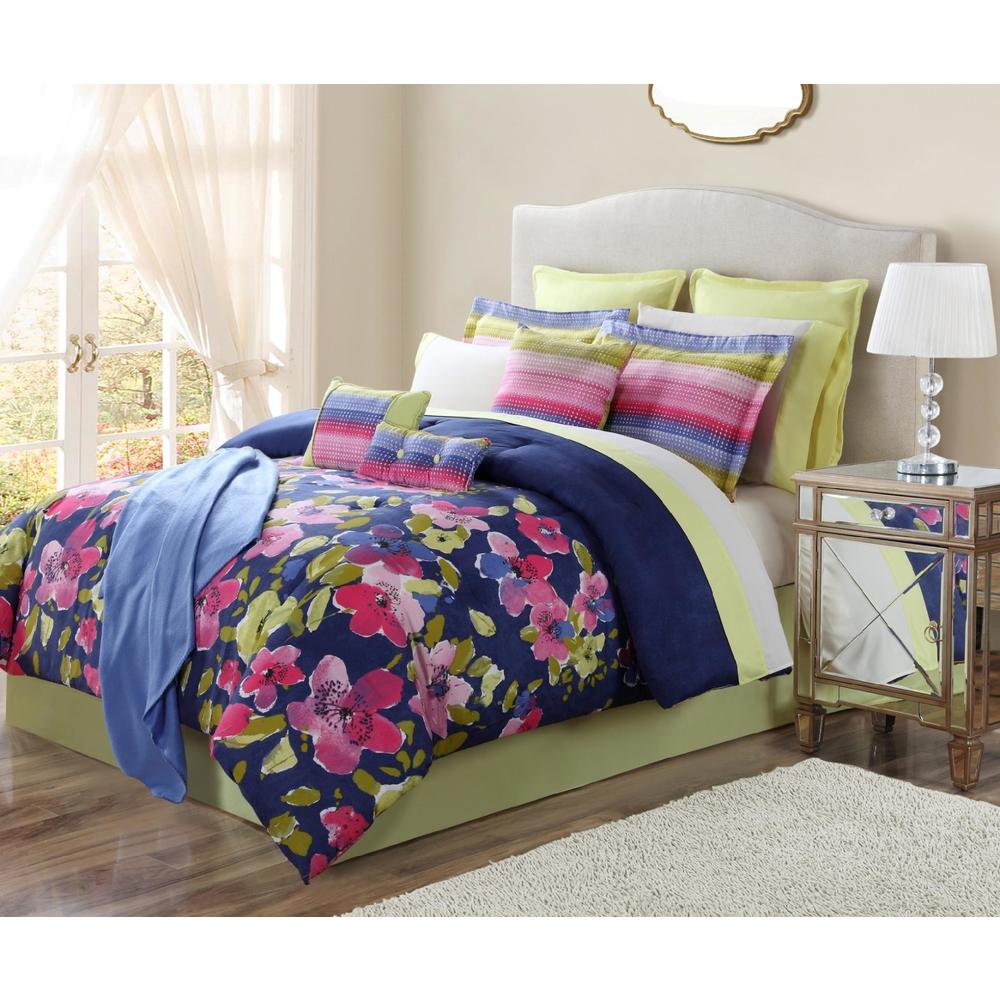Lilly Fields 16-Piece Bedding Set - Floral
