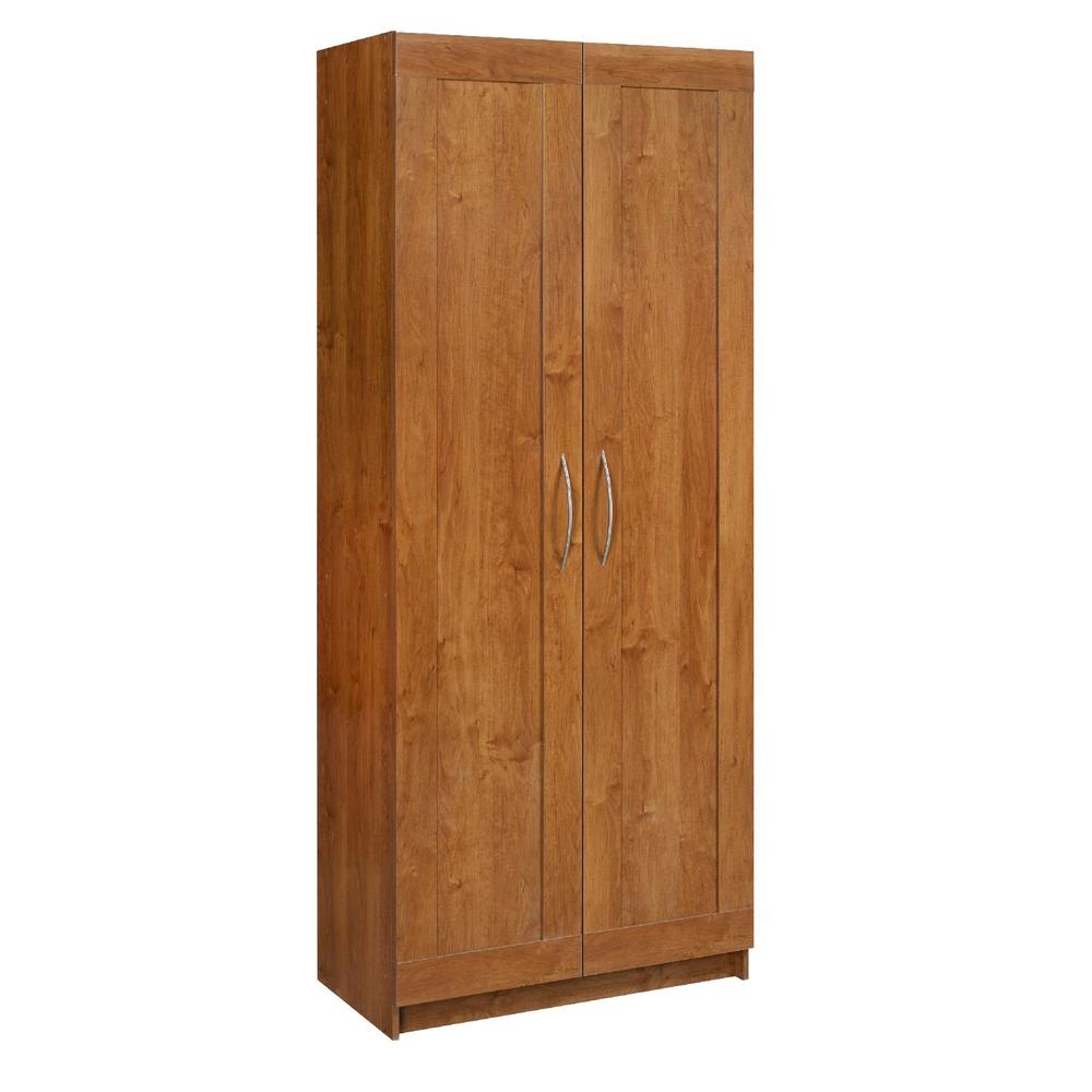 5-Shelf Framed Door Storage Cabinet in Bank Alder