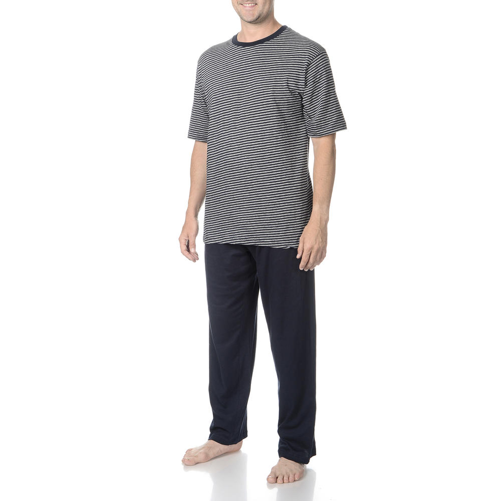 Men's 2 Piece Knit Crew Neck Loungewear Set - Online Exclusive