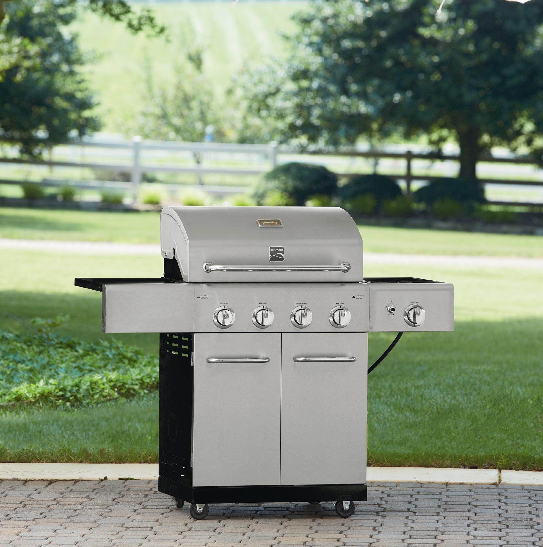 Kenmore 4-Burner Stainless Steel Gas Grill