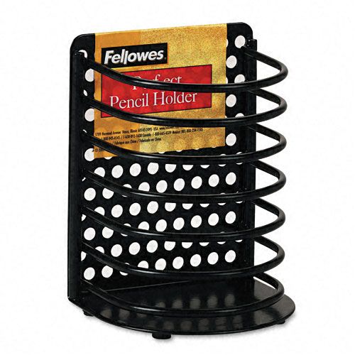 Fellowes Perf-Ect Metal Pencil Cup, Black, 3-1/2x3x4-7/8 at Sears.com