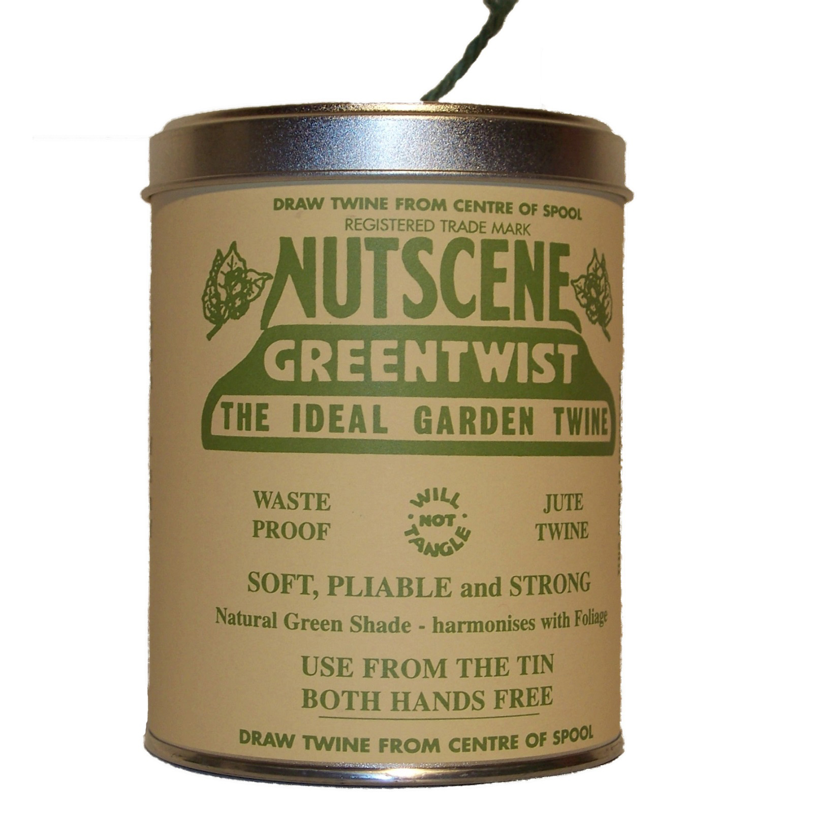 Nutscene Tin of Twine 500ft &#45; Green