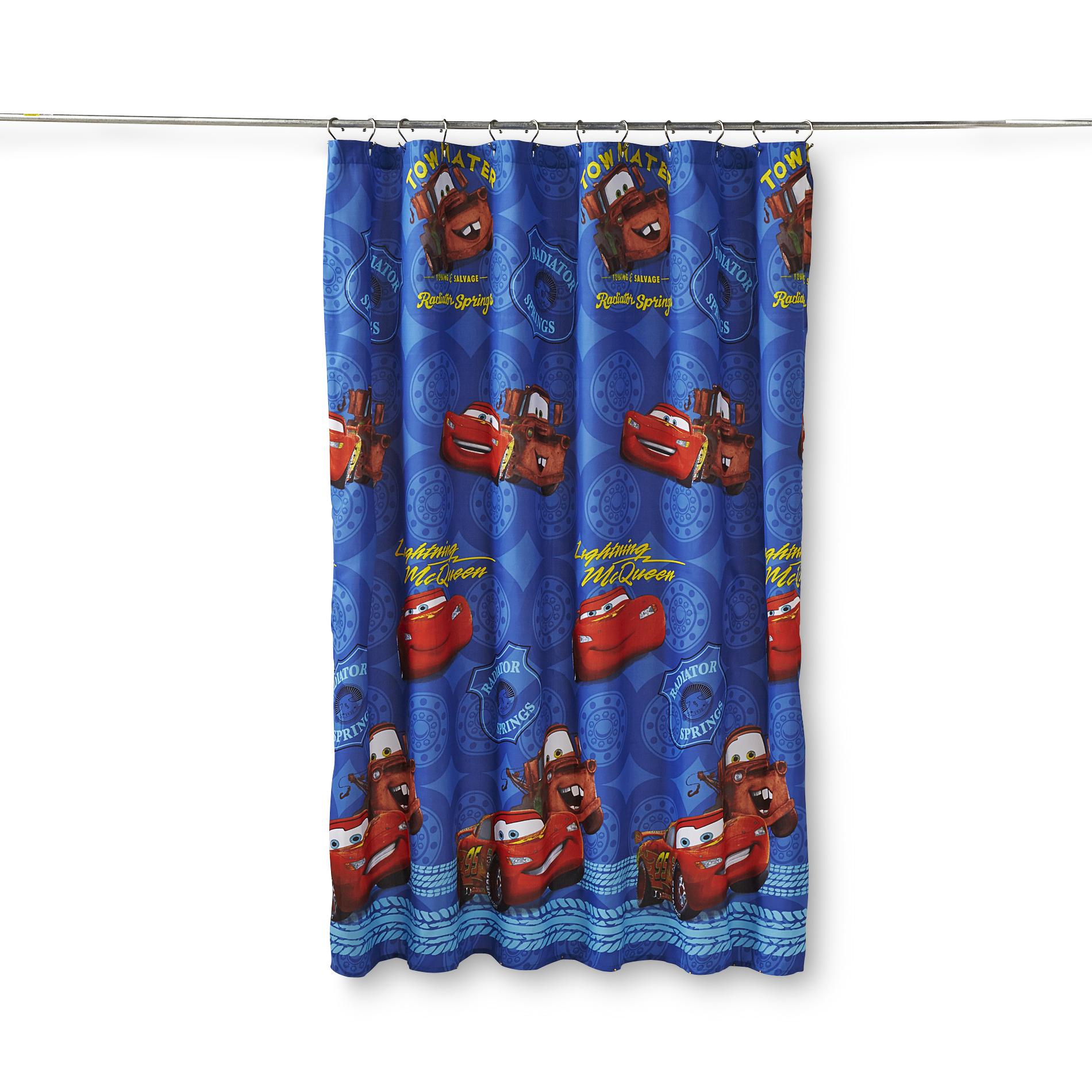 Disney Cars Boy's Microfiber Shower Curtain Home Bed