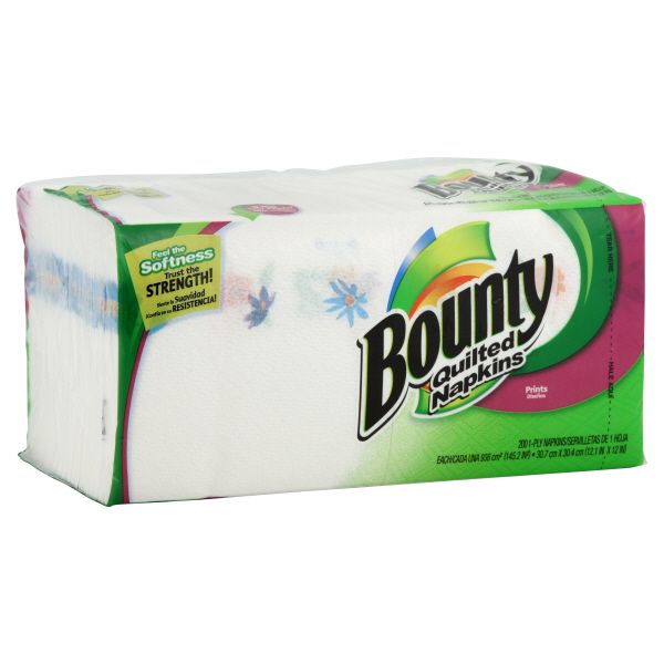 Bounty Quilted Napkins, Prints, 1Ply, 200 napkins Shop Your Way