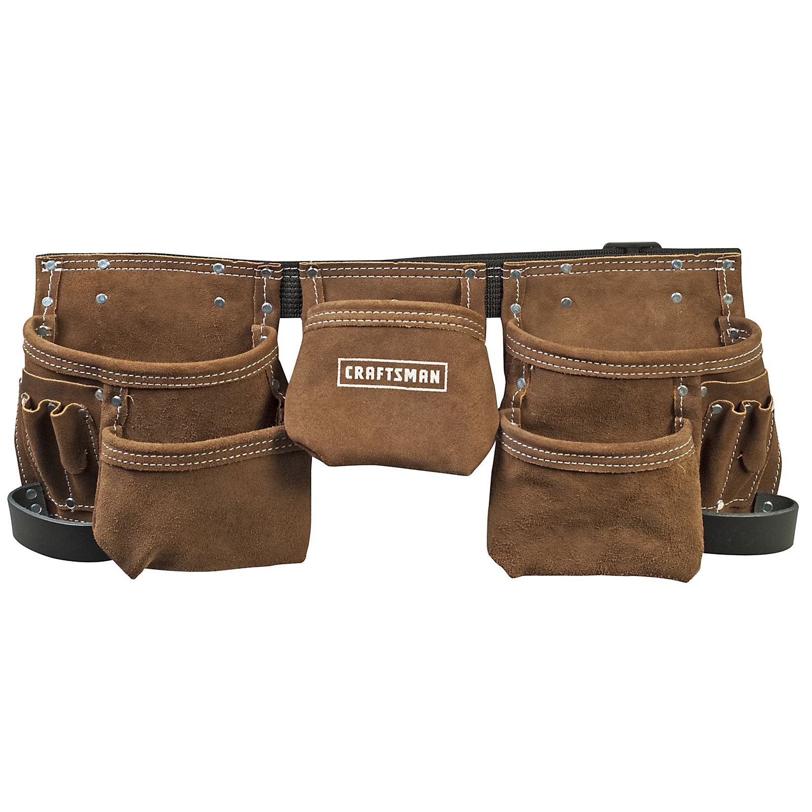 Craftsman 11 Pocket Suede Carpenters Apron / Tool Belts and Pouches