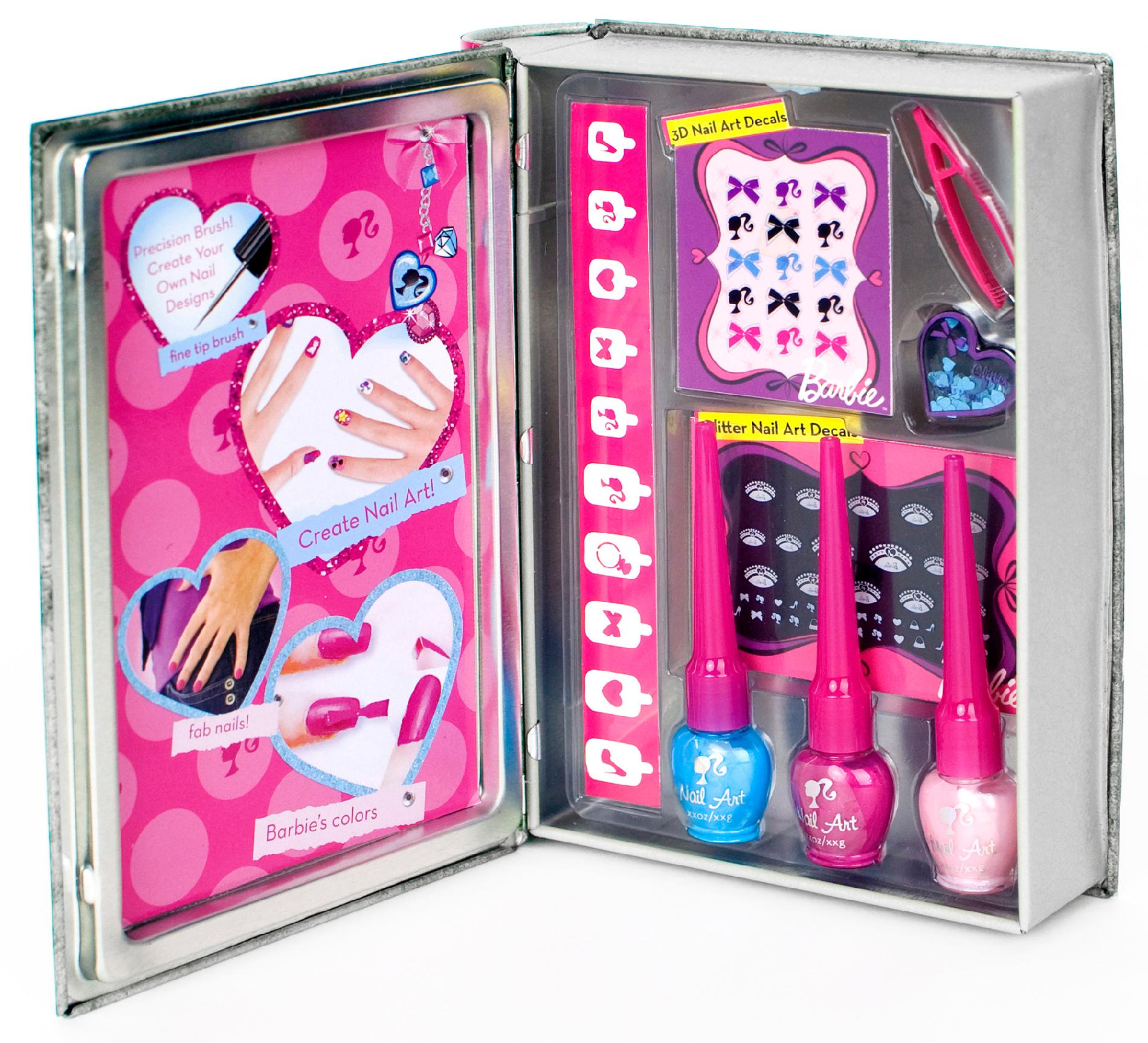 Barbie Doll-Tastic Nail Art Salon Tin - Toys &amp; Games - Pretend Play ...