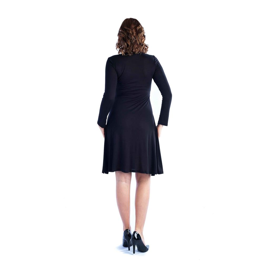 24&#47;7 Comfort Apparel Women's Long-sleeve Dress