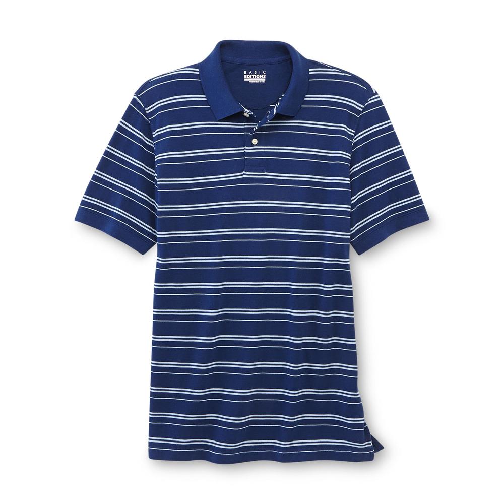Men's Big & Tall Polo Shirt - Striped