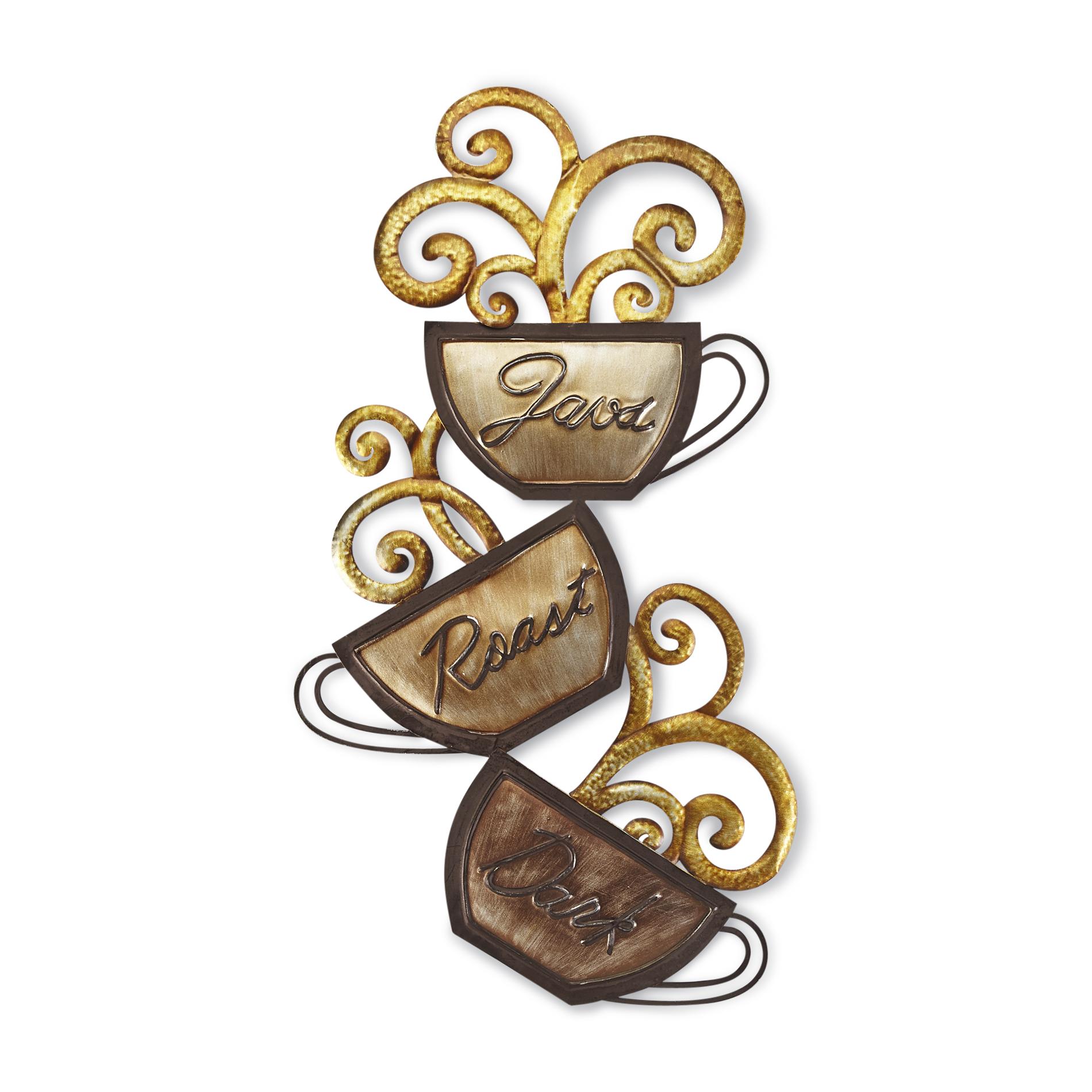 Elements Metal Wall Hanging - Coffee