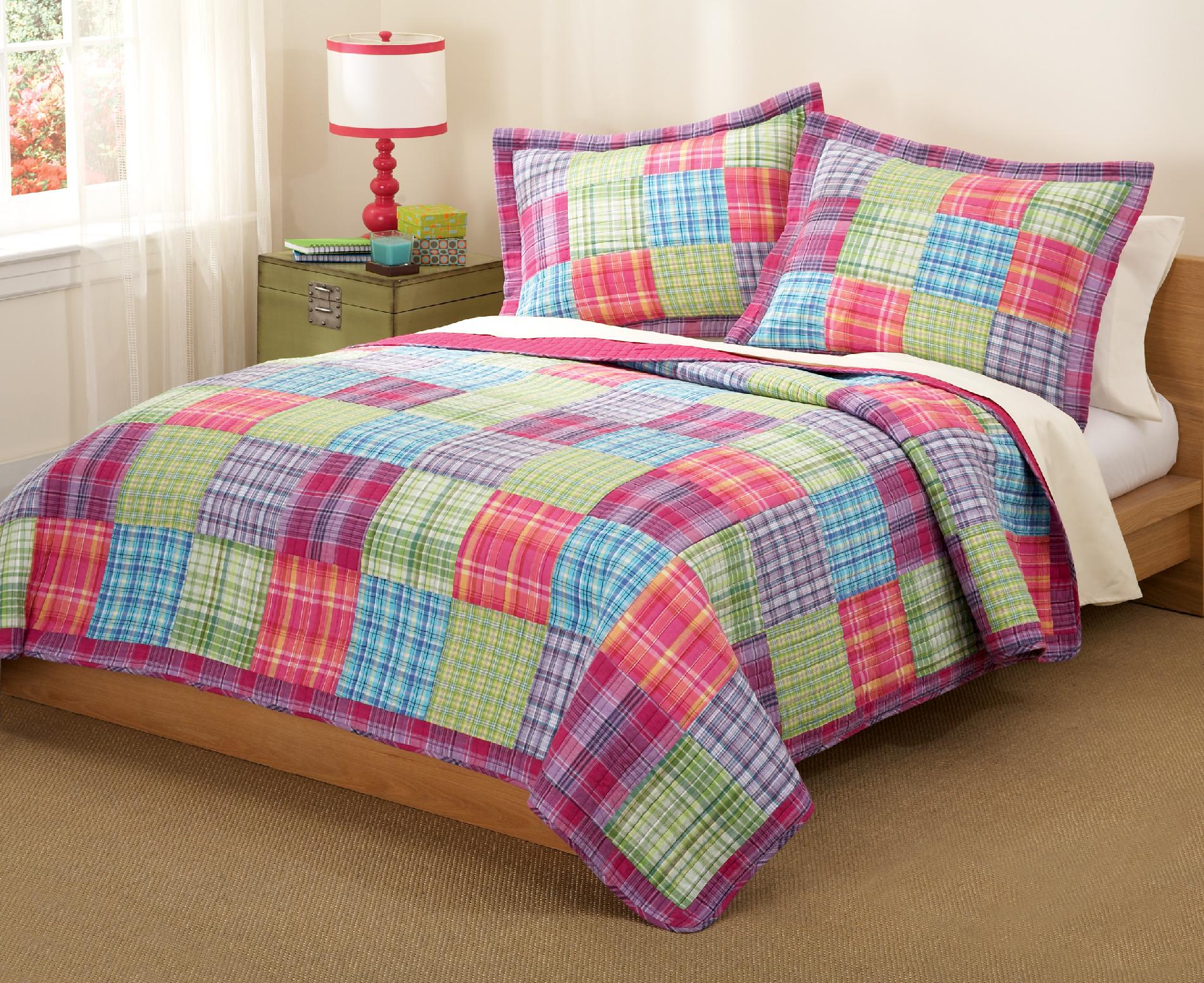Kelsey Pink Cotton Quilt Set with Sham(s)