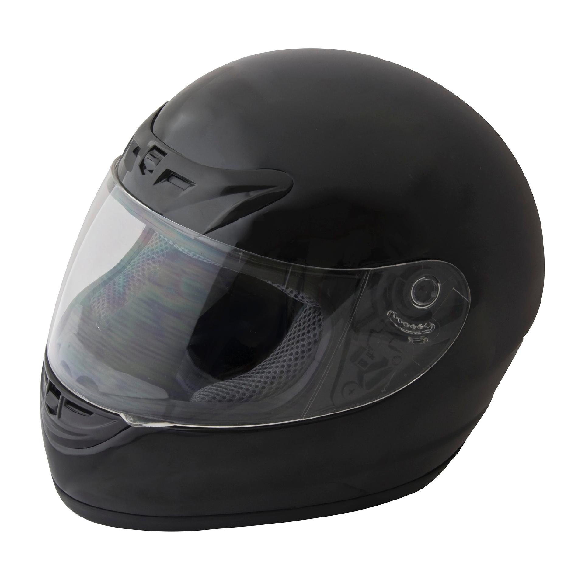 Full Face Street Helmet Gloss Black