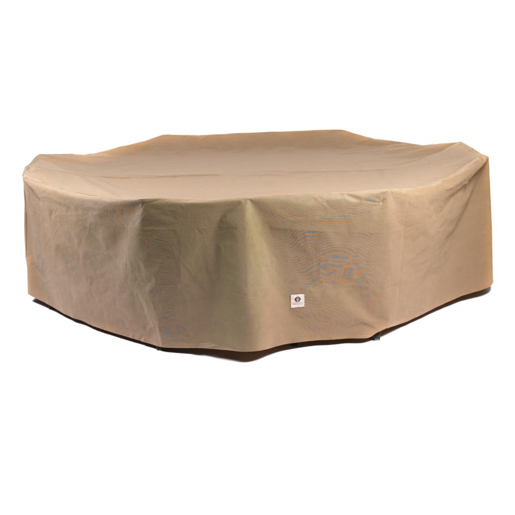 Duck Covers Essential 140"L Rectangle/Oval Table and Chairs Cover