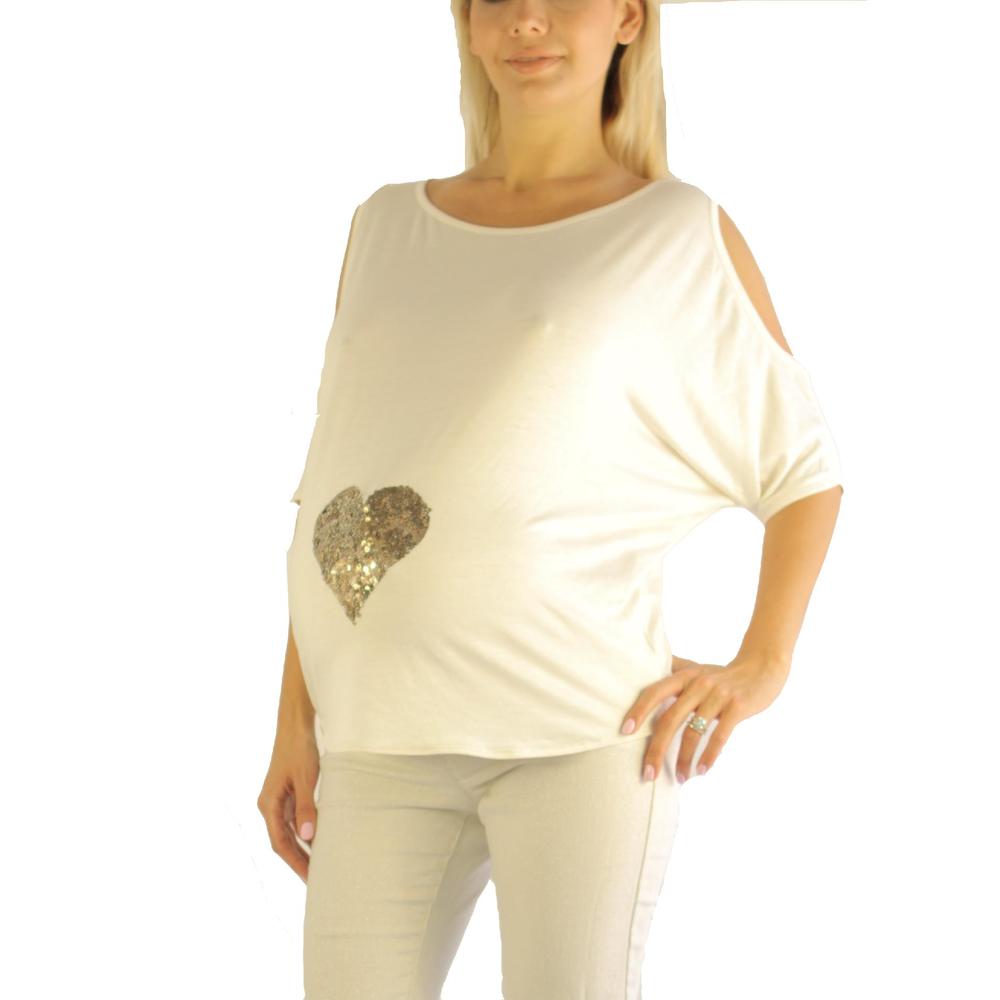Maternity Cold Shoulder Shirt Online Exclusive