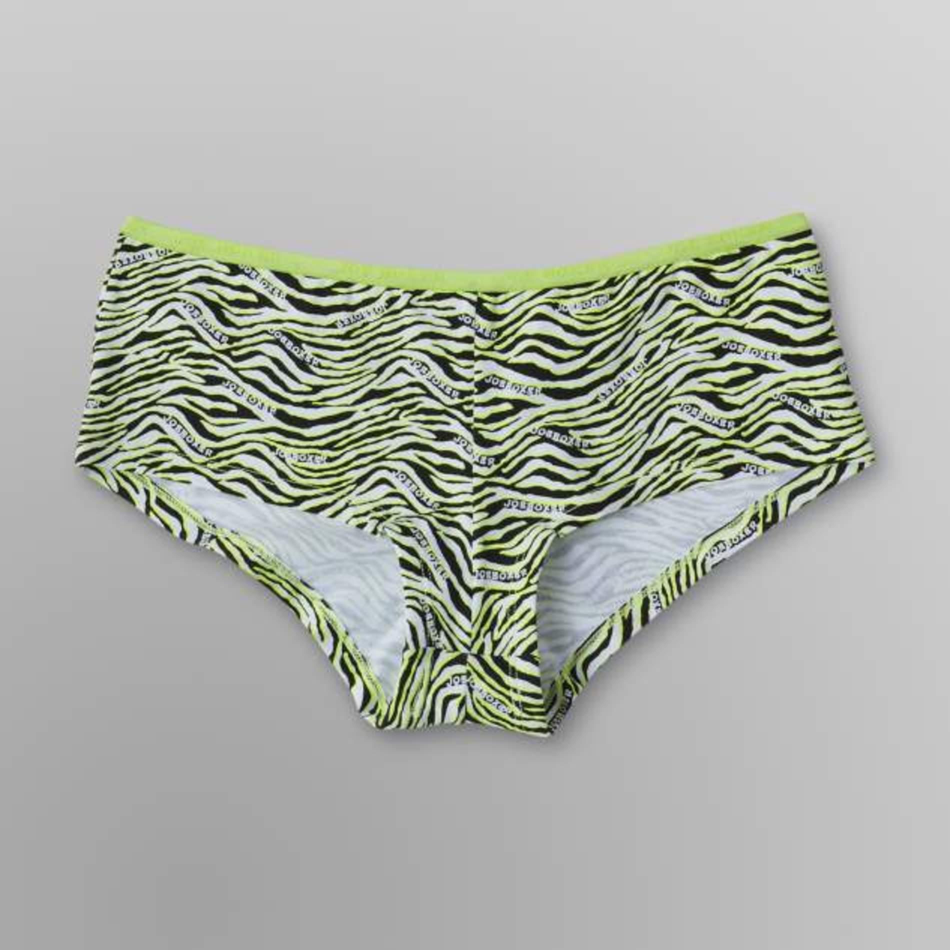 Joe Boxer Women's Hipster Panties Zebra Print