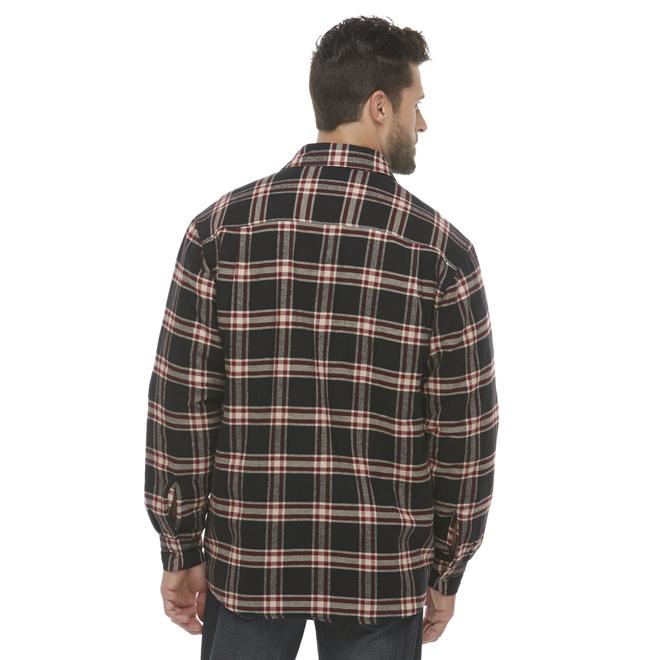 Wrangler Men's Big & Tall Quilted Flannel Shirt Jacket Plaid