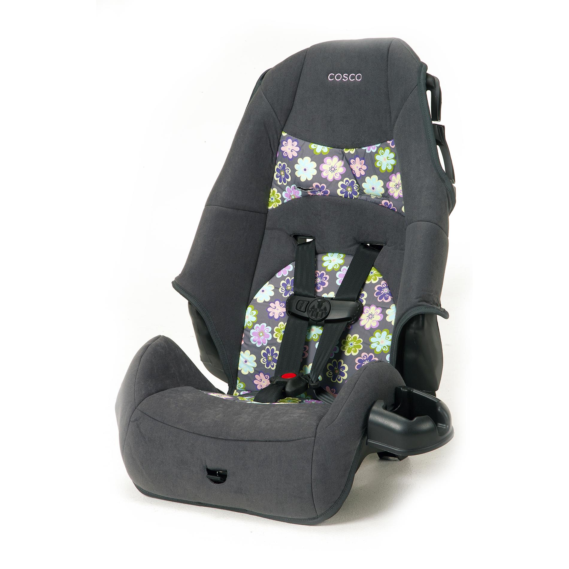 Cosco High-Back Booster Car Seat - Floral