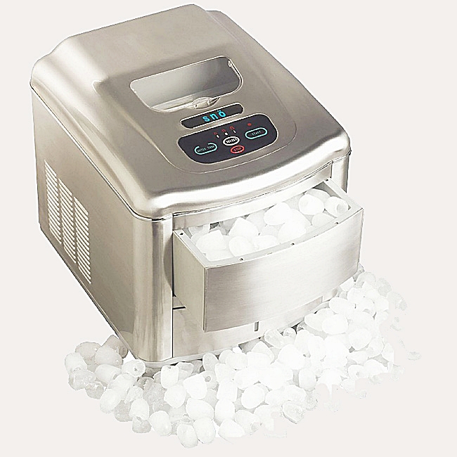 Portable Ice Maker - Stainless Steel Brushed Nickel Finish