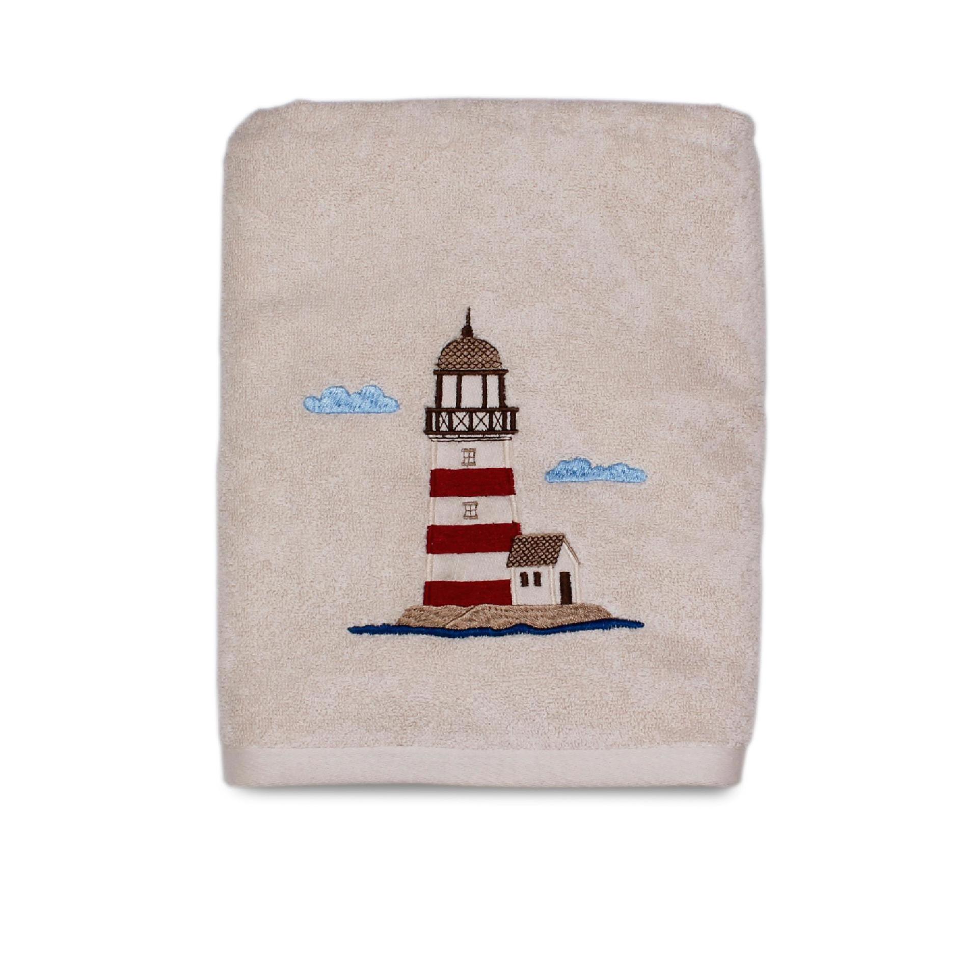 Essential Home Point Bay Lighthouse Bath Towel