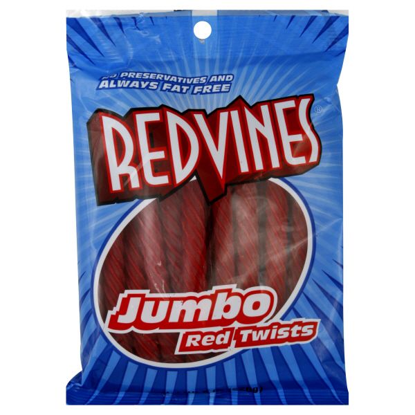 Red Vines Twists, Jumbo Red, 8 oz (226 g) at mygofer.com