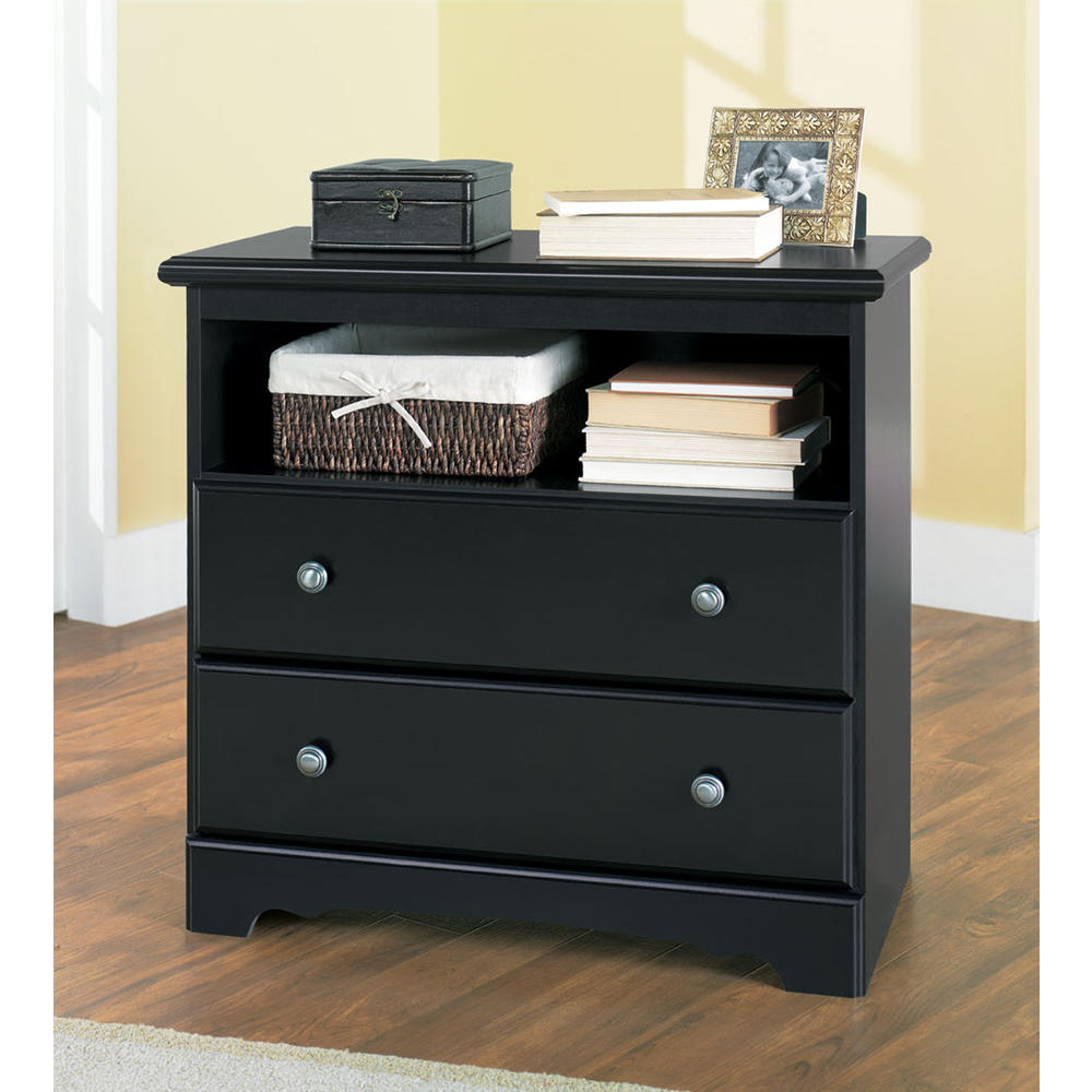 2-Drawer Hall Chest in Black