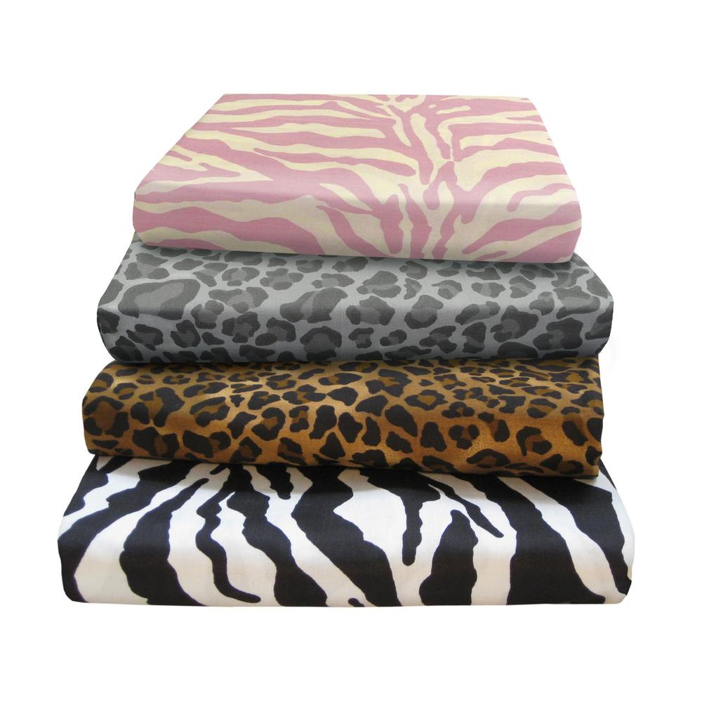 Wild Life Pink  Zebra Sheet Set