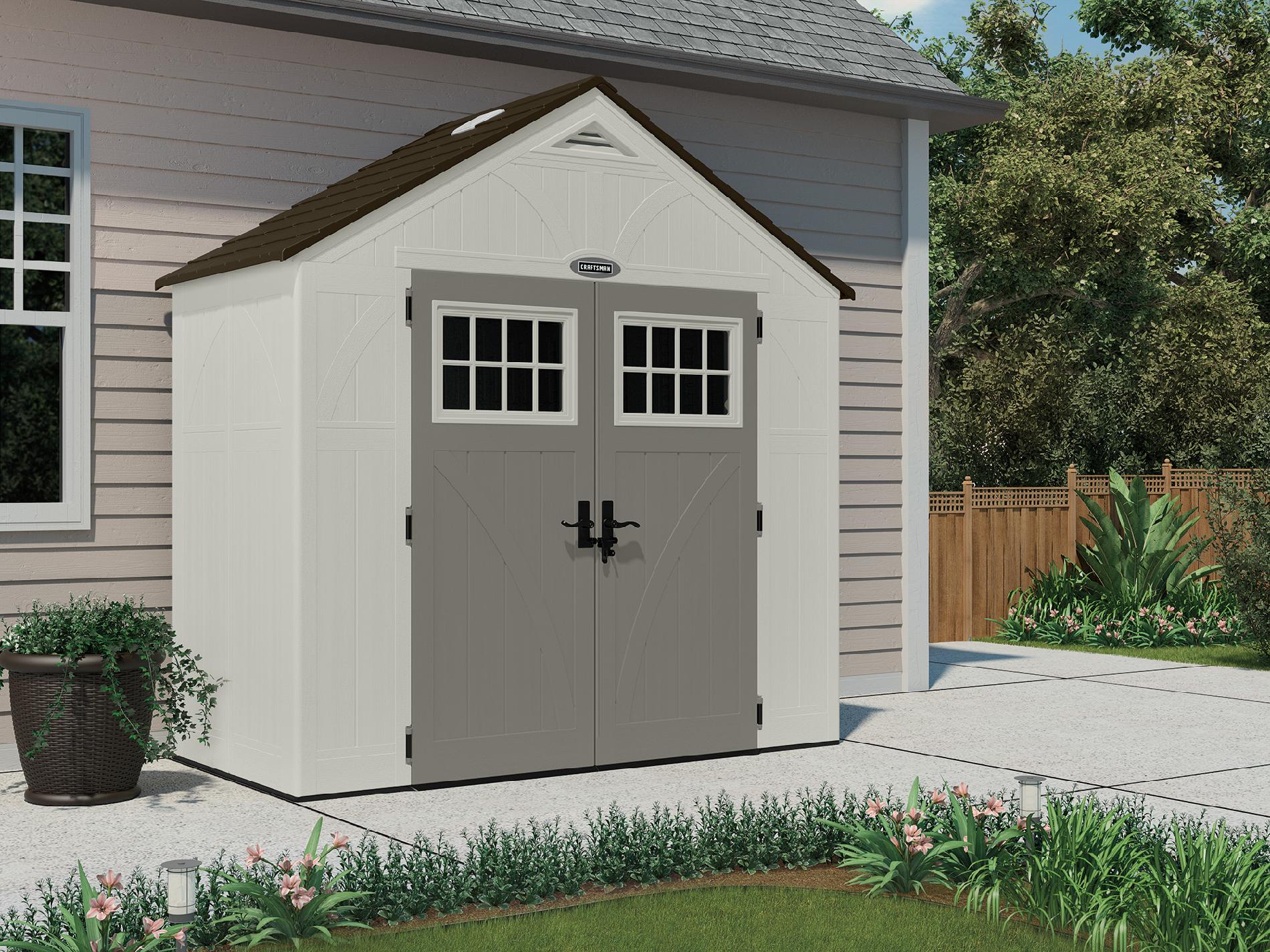 Craftsman 8' x 4' Storage Building: Weather-Resistant Storage At Sears