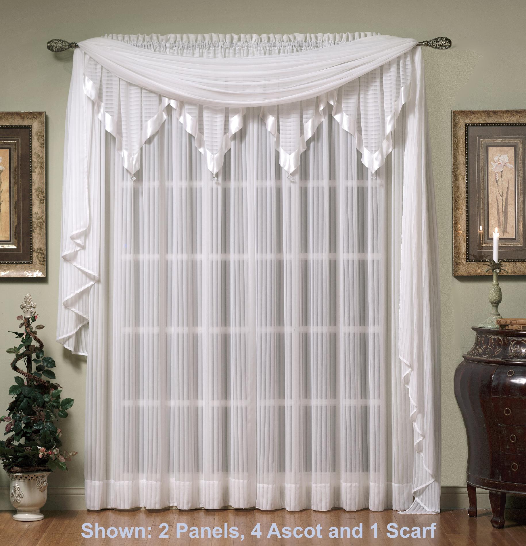 Today's Curtain Silhouette Ascot Valance