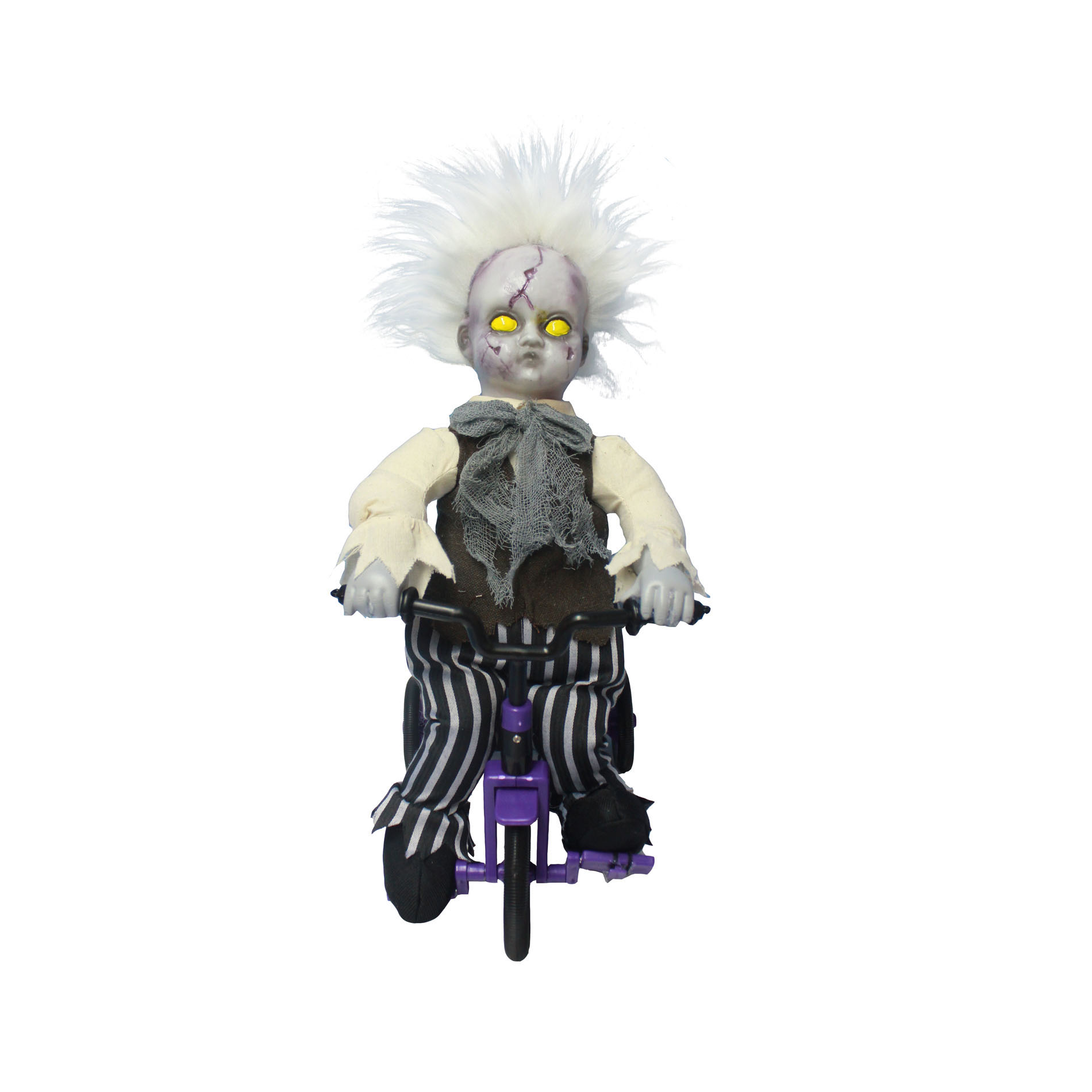 Halloween Animated Zombie Baby On Tricycle