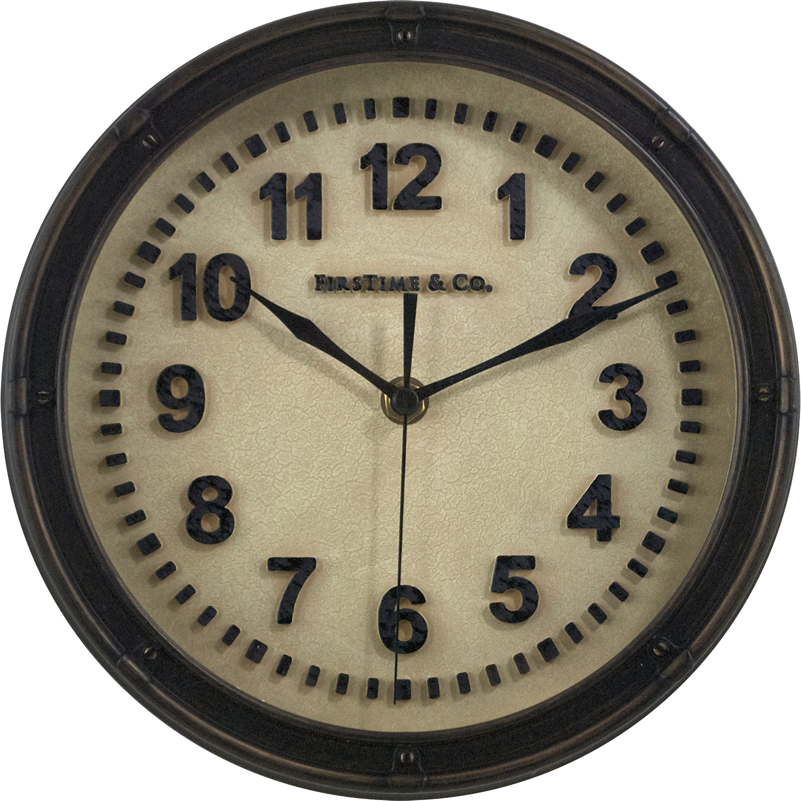 FirsTime Raised Station Wall Clock