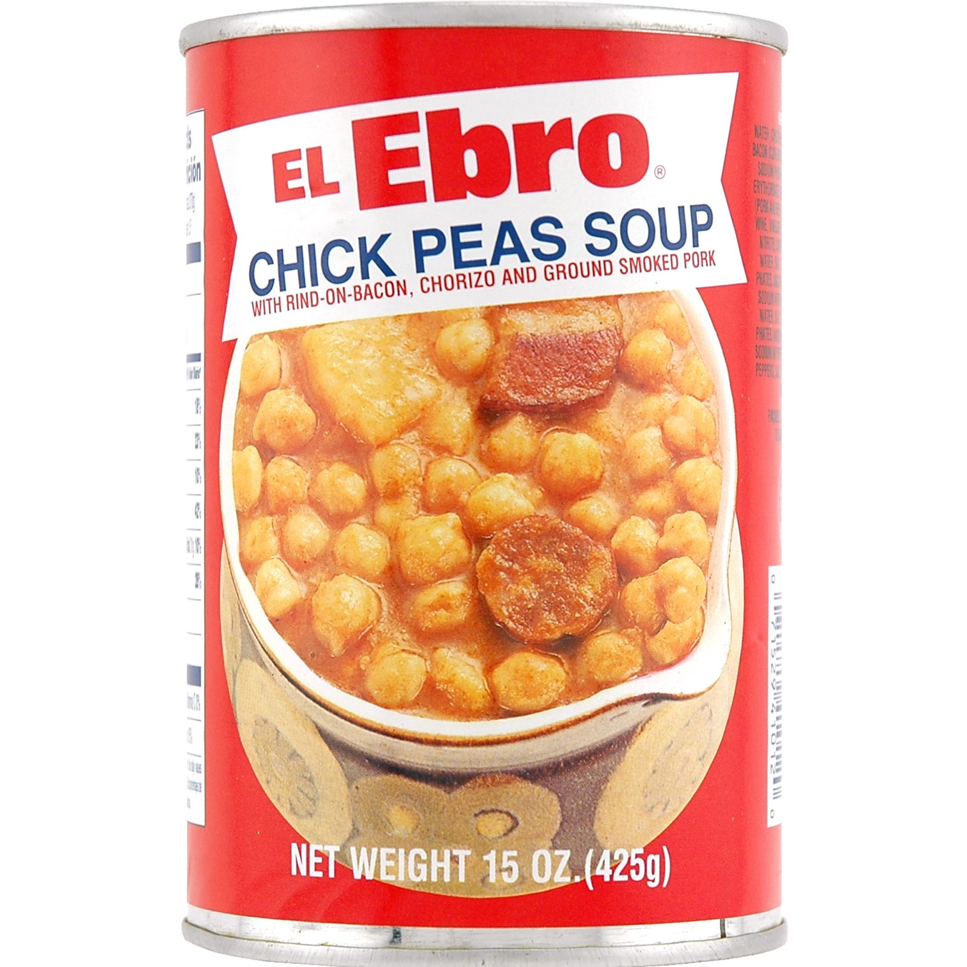El Ebro Chick Peas Soup With Rind On Bacon Chorizo And Ground Smoked Pork 15 Ounce at Kmart.com