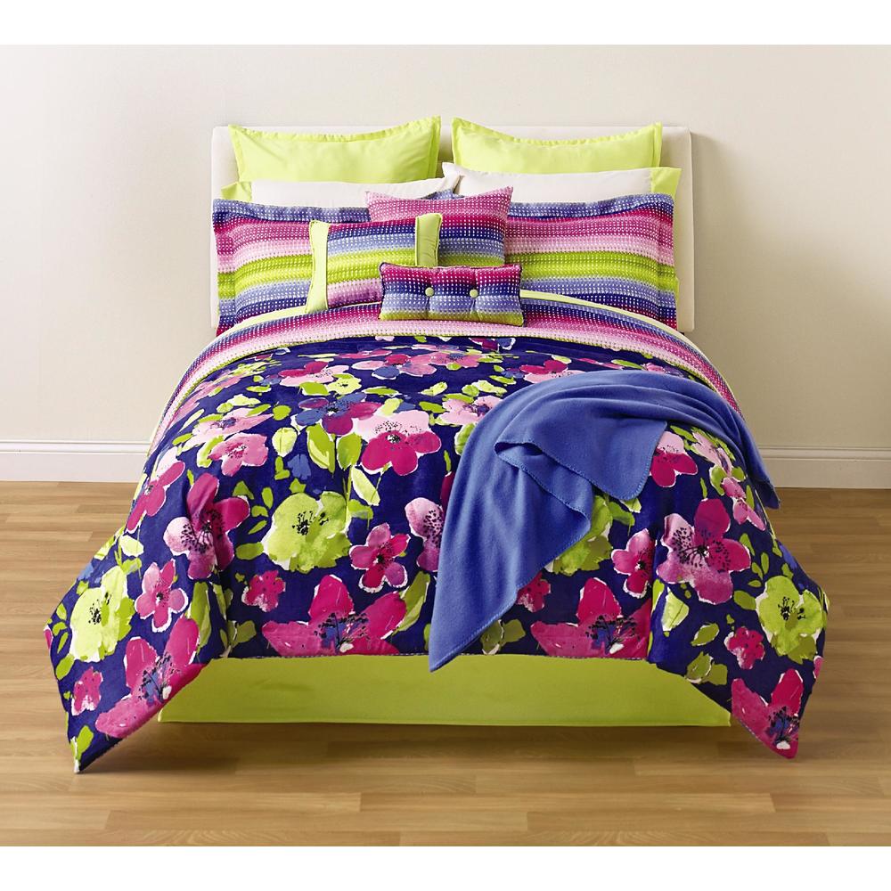 Lilly Fields 16-Piece Bedding Set - Floral